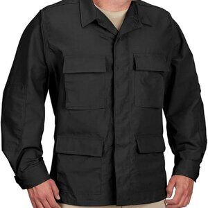Army Jacket Original US BDU XL Light Coat Ripstop Uniform Top PROPPER Black